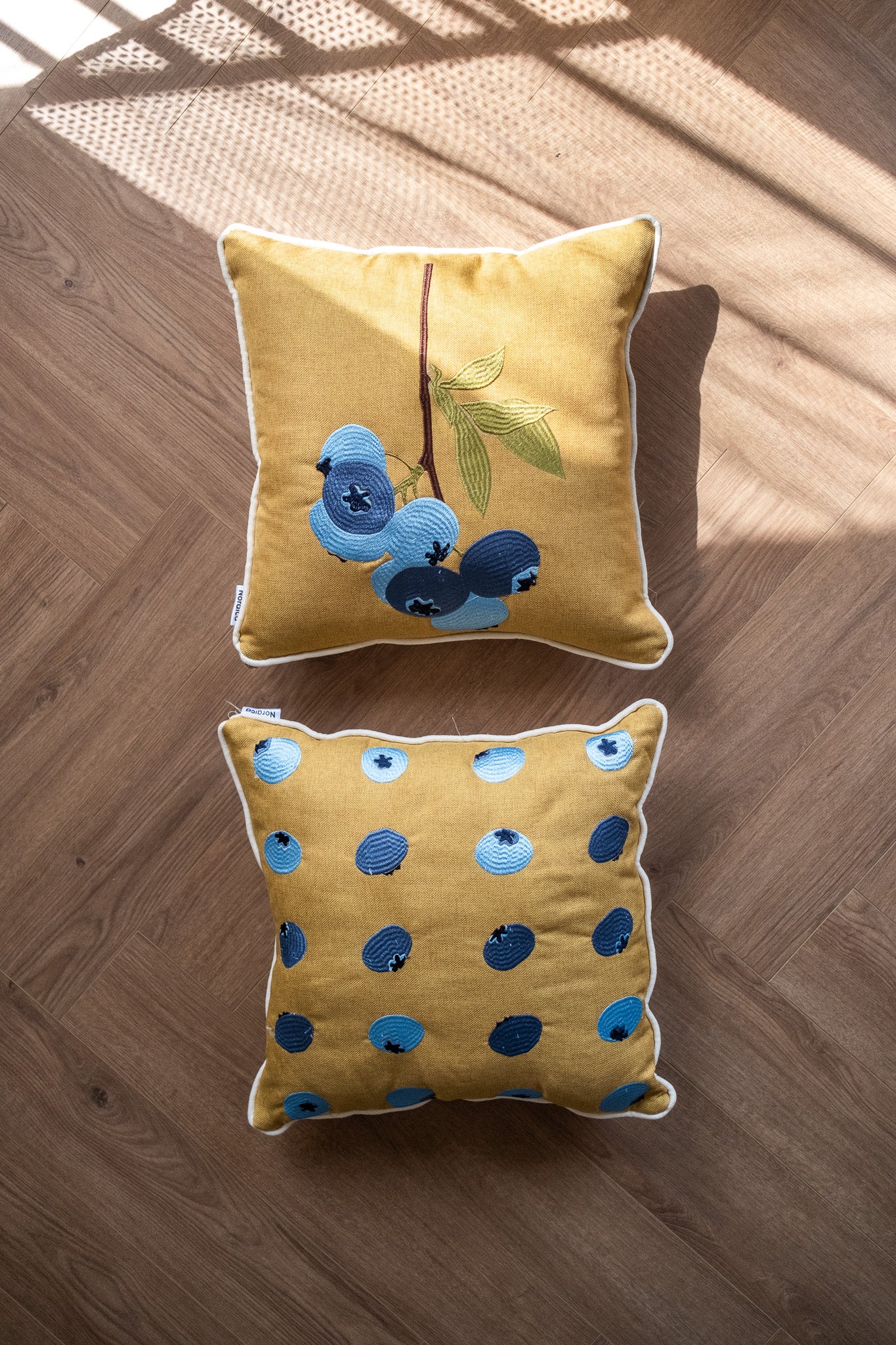 Blueberry Season Pattern Cushion