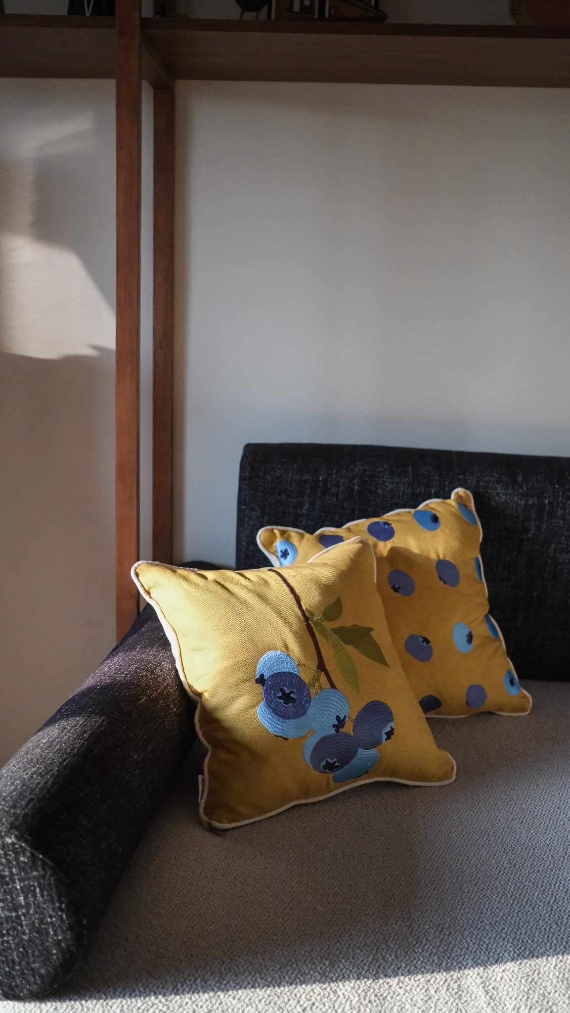 Blueberry Season Pattern Cushion