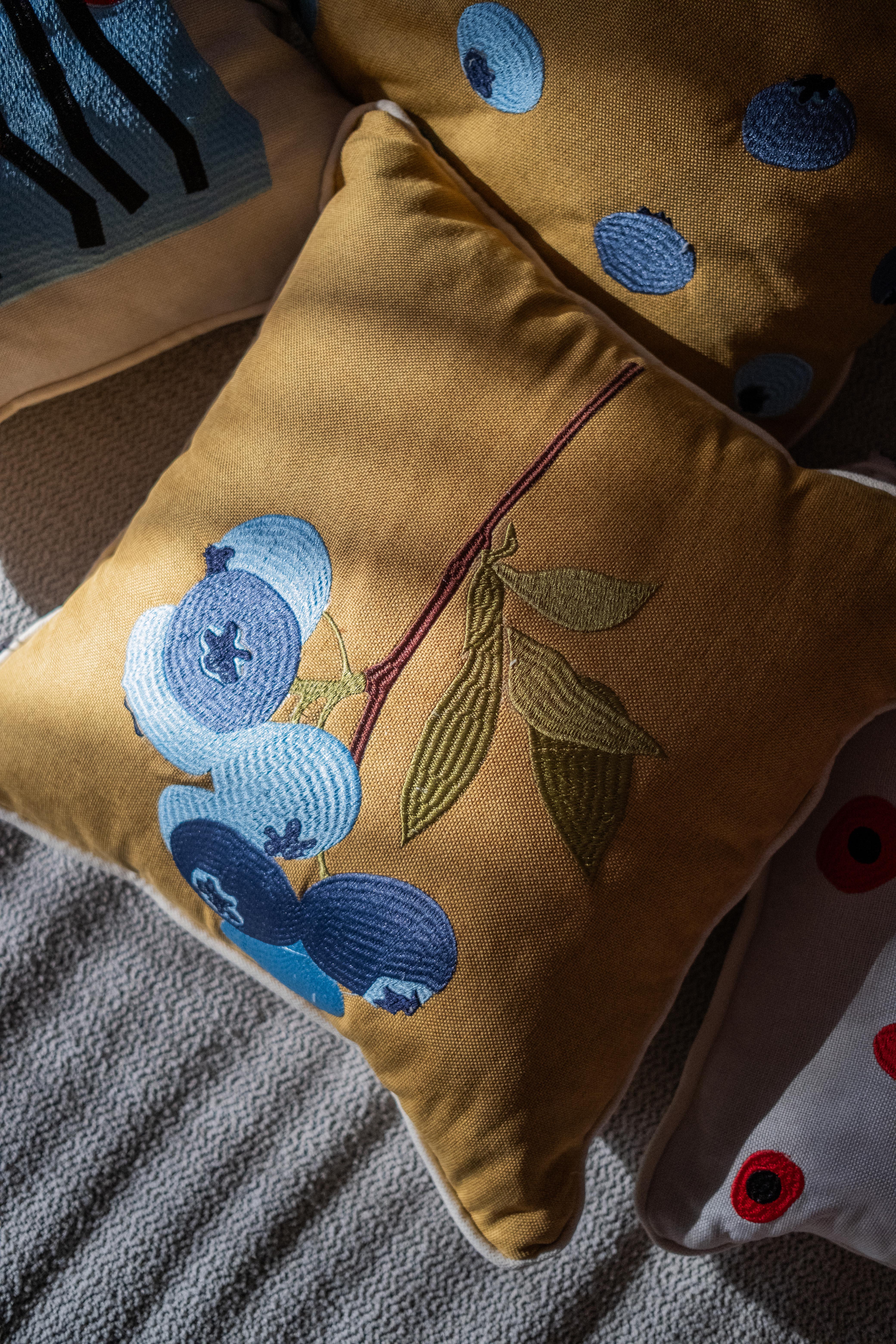 Blueberry Season Cushion